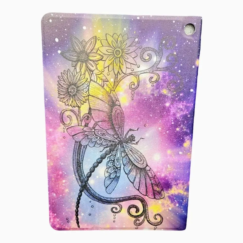 Dragonfly Starry Sky Kindle Fire HD 10 And 10 Plus Tablet Protective Case Cover